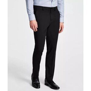 NEW Kenneth Cole Reaction Men's 32x32 Slim Fit Dress Pants Black Super Flex